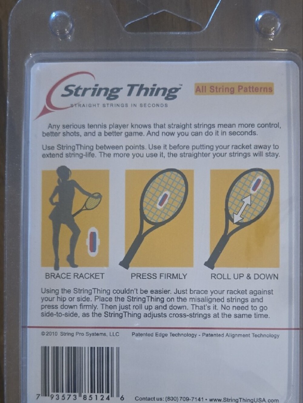 Tennis Stringing Tool - Blue/Red - Picture 2 of 5
